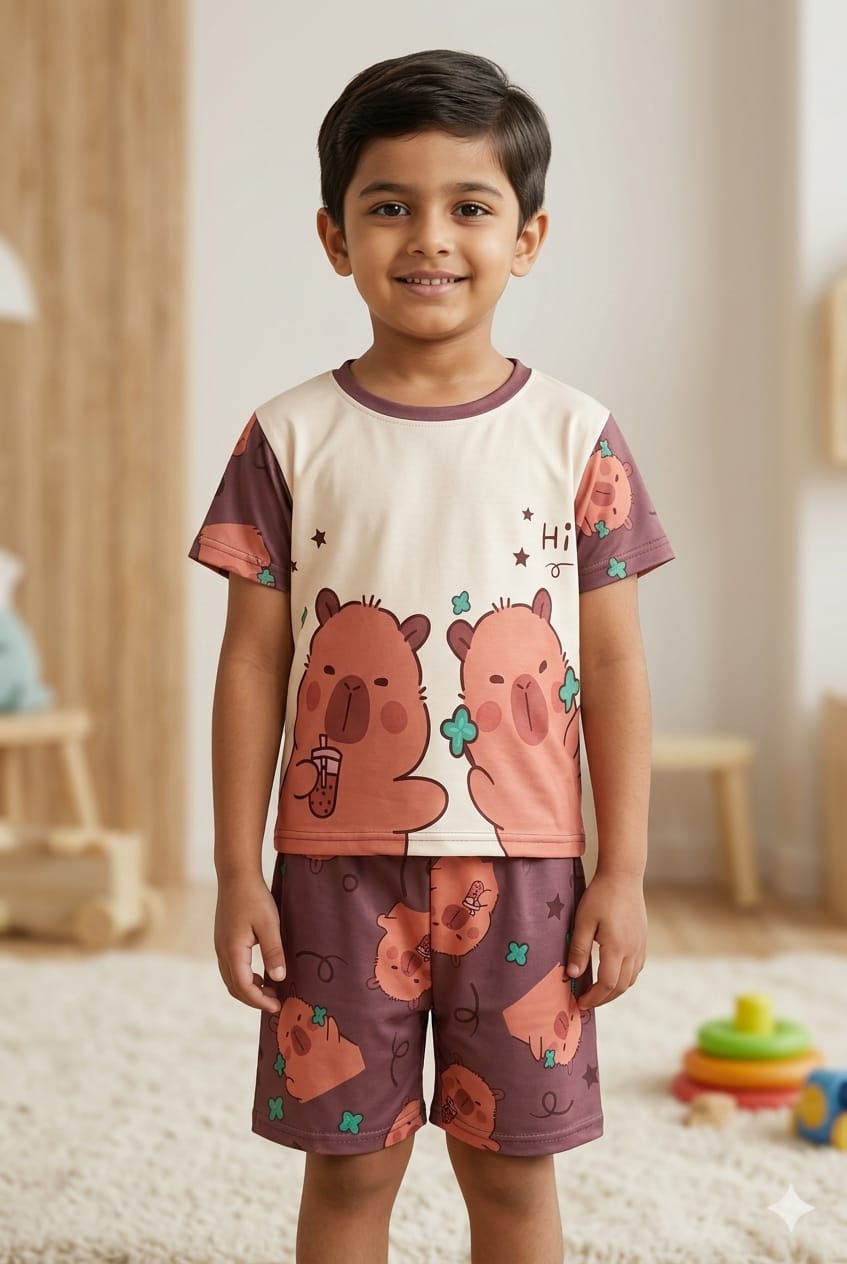 Brown Bear Kids' Nightwear Set