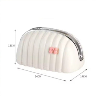 Shell Design Tissue Box – Elegant Decorative Tissue Holder for Home & Car