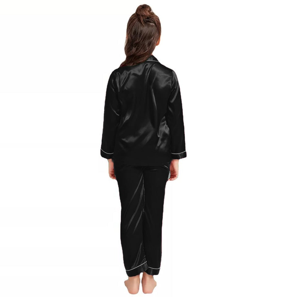 Kids Silk Night Suit – Trouser & Shirt