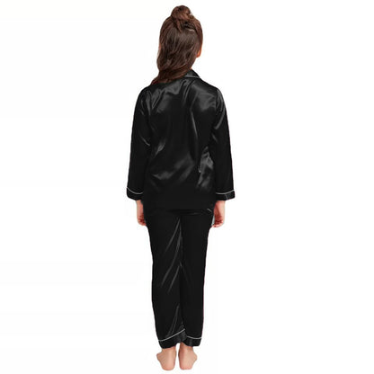 Kids Silk Night Suit – Trouser & Shirt