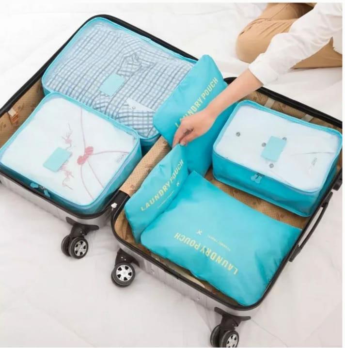 Travel 6 Pcs Pouch Organizer Set – Multipurpose Packing Cubes