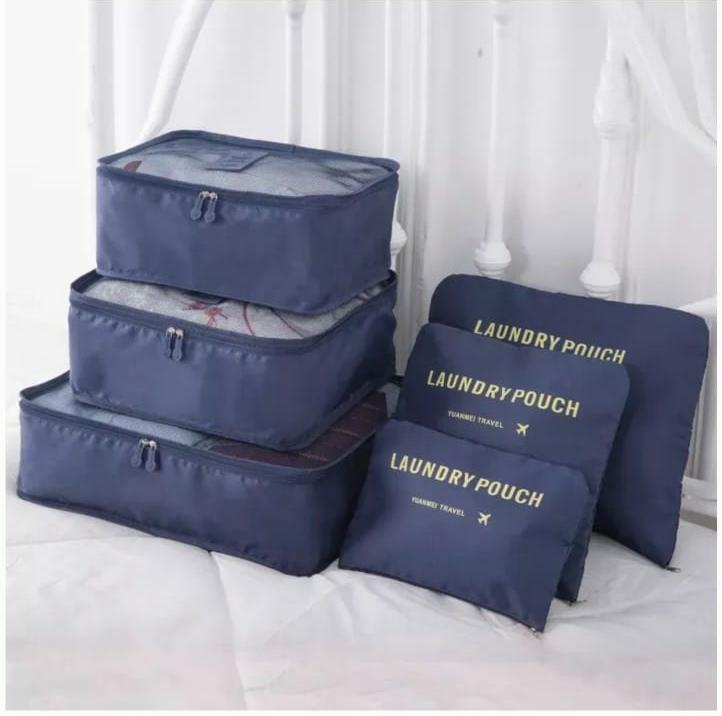 Travel 6 Pcs Pouch Organizer Set – Multipurpose Packing Cubes