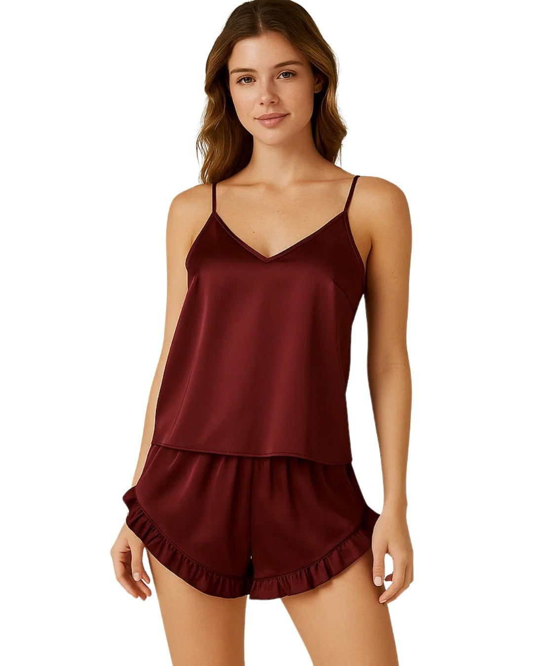 Premium Silk Cami Set – Soft Comfortable Nightwear