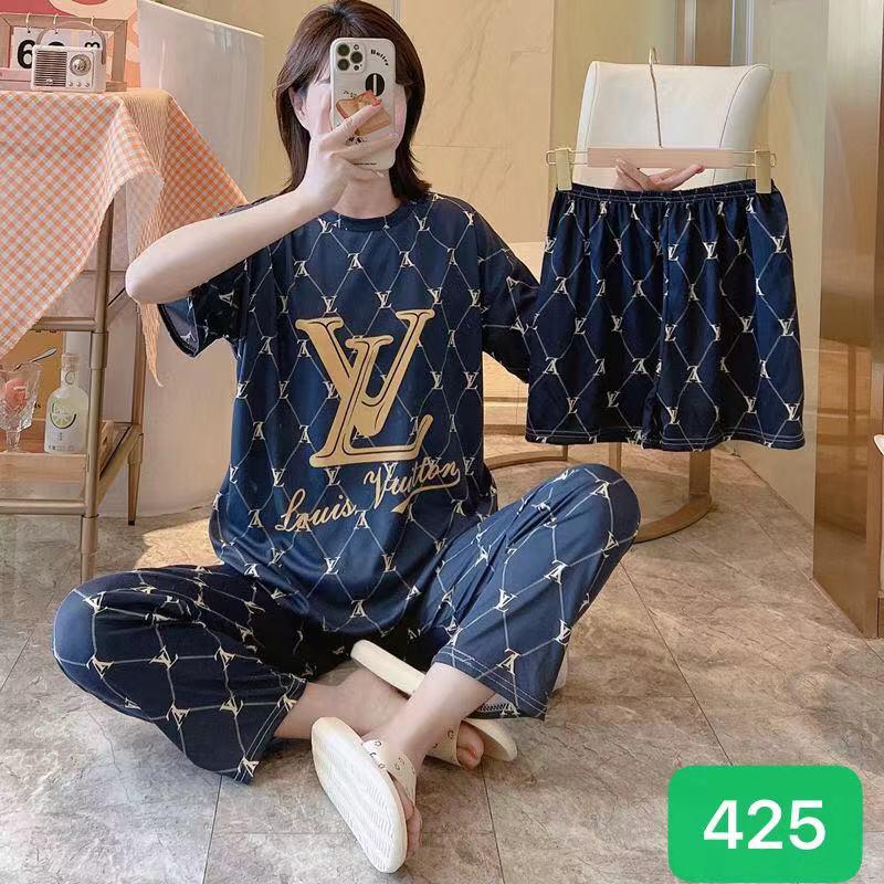 Premium 3 Piece Branded Cotton Nightwear Set