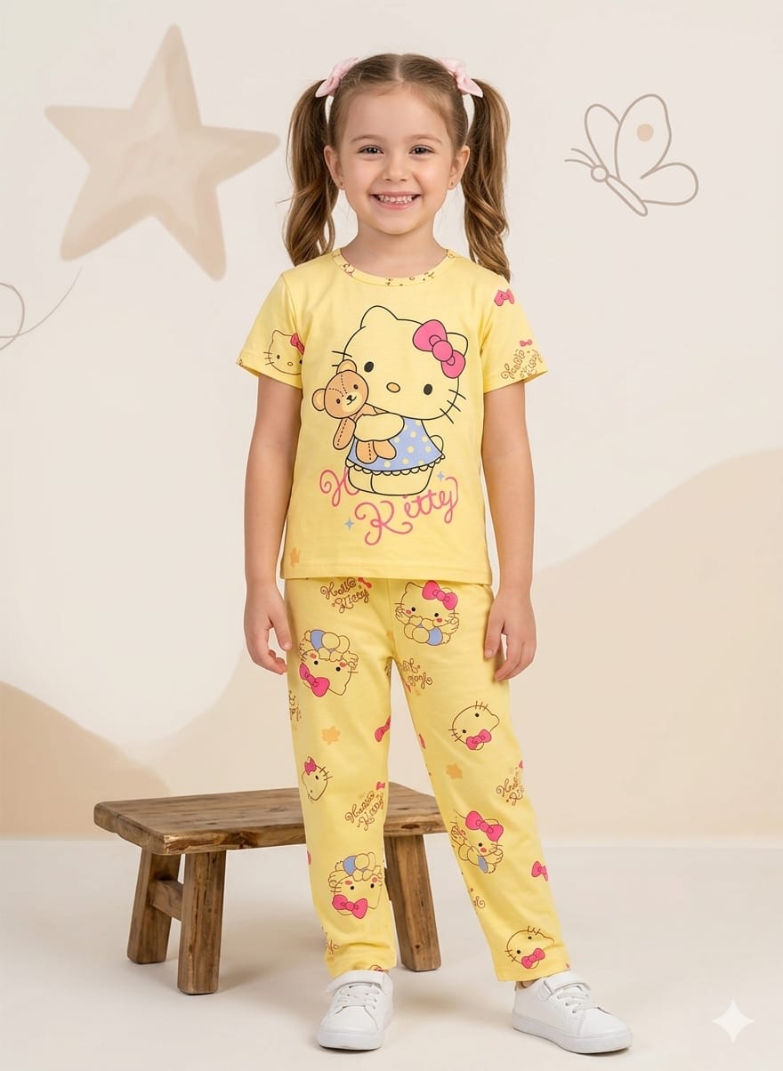 Kids Nightwear Set – Imported Model Cotton Sleepwear for Baby