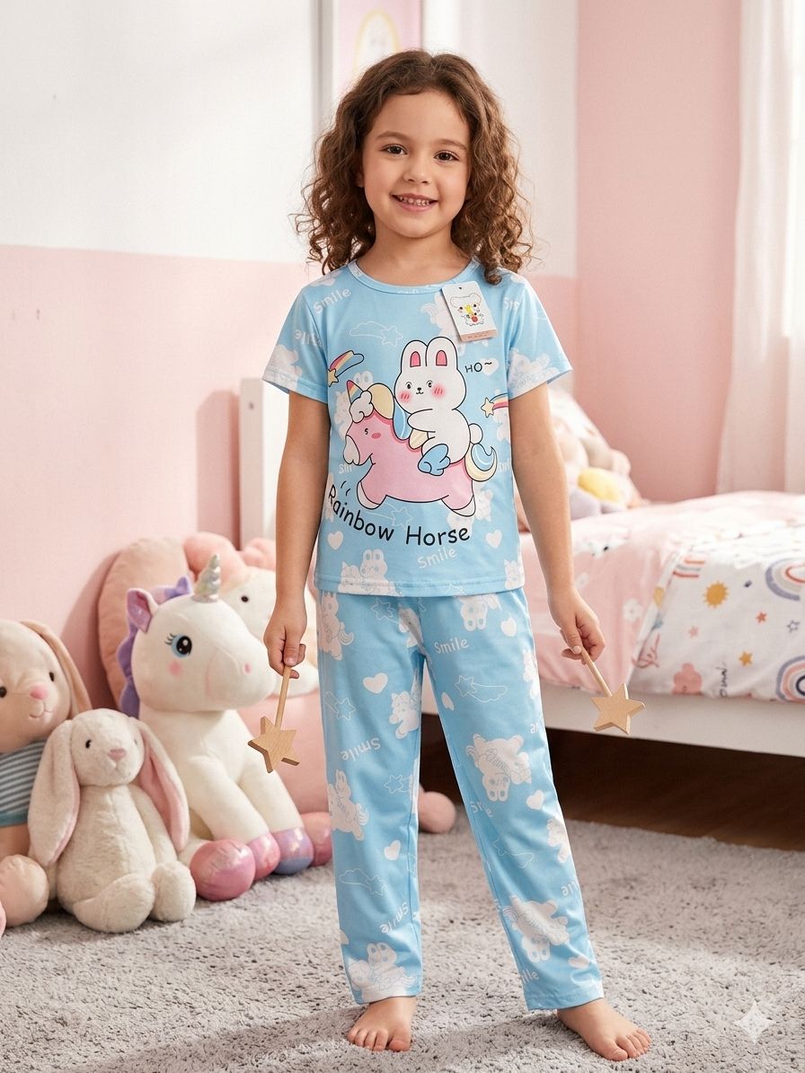 Kids Nightwear Set – Imported Model Cotton Sleepwear for Baby