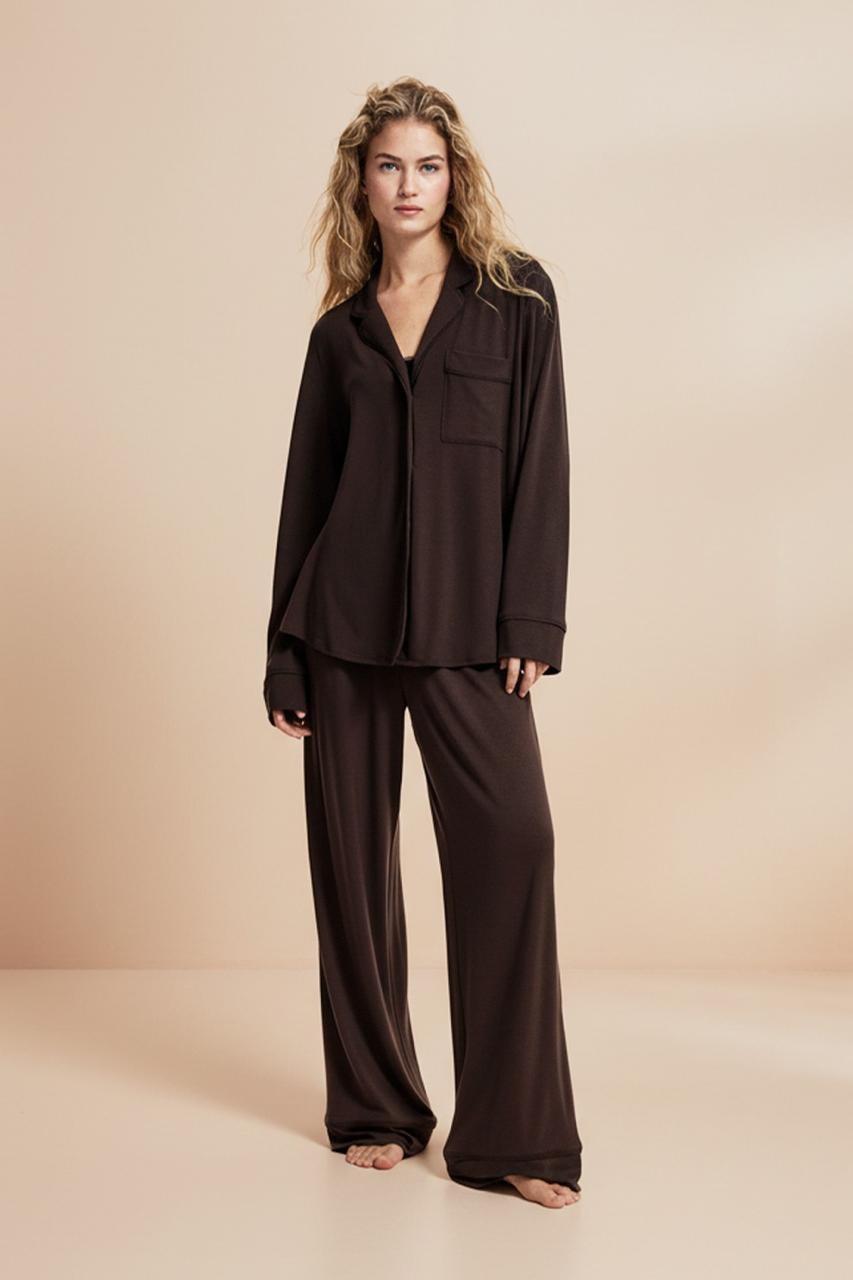Soft Linen Nightwear Set – Premium Turkish Sleepwear