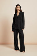 Soft Linen Nightwear Set – Premium Turkish Sleepwear