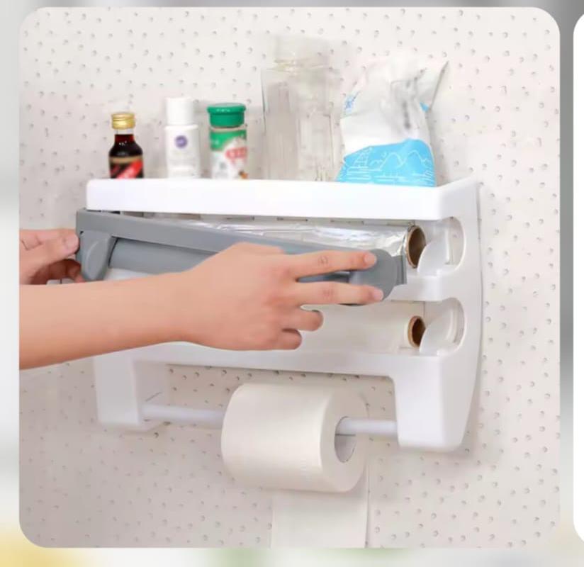 4 in 1 Paper Dispenser Kitchen & Bathroom Tissue Holder