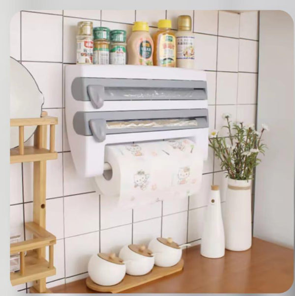 4 in 1 Paper Dispenser Kitchen & Bathroom Tissue Holder