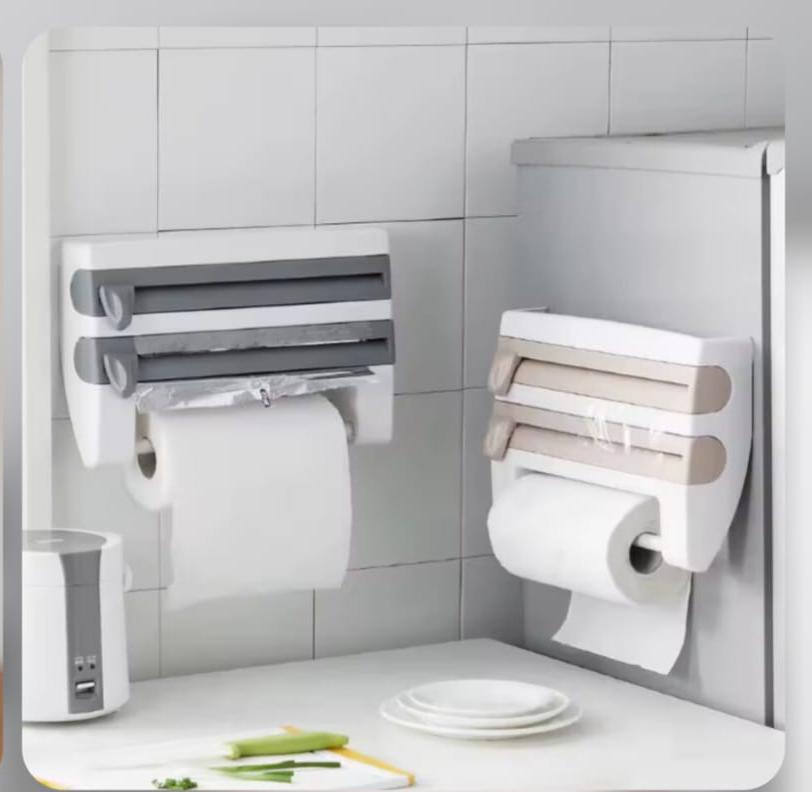 4 in 1 Paper Dispenser Kitchen & Bathroom Tissue Holder