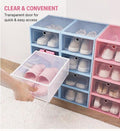 Stackable Shoe Storage Organizer Box | Transparent Plastic Shoe Case