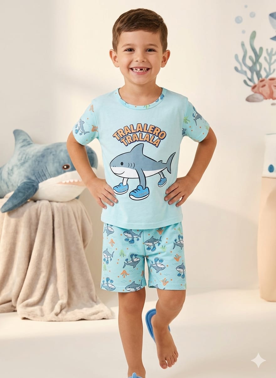 Fish Style Kids' Nightwear Set