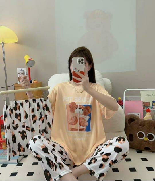 Imported 3 Piece Nightwear Set – Malai Cotton Premium Quality (Free Size)