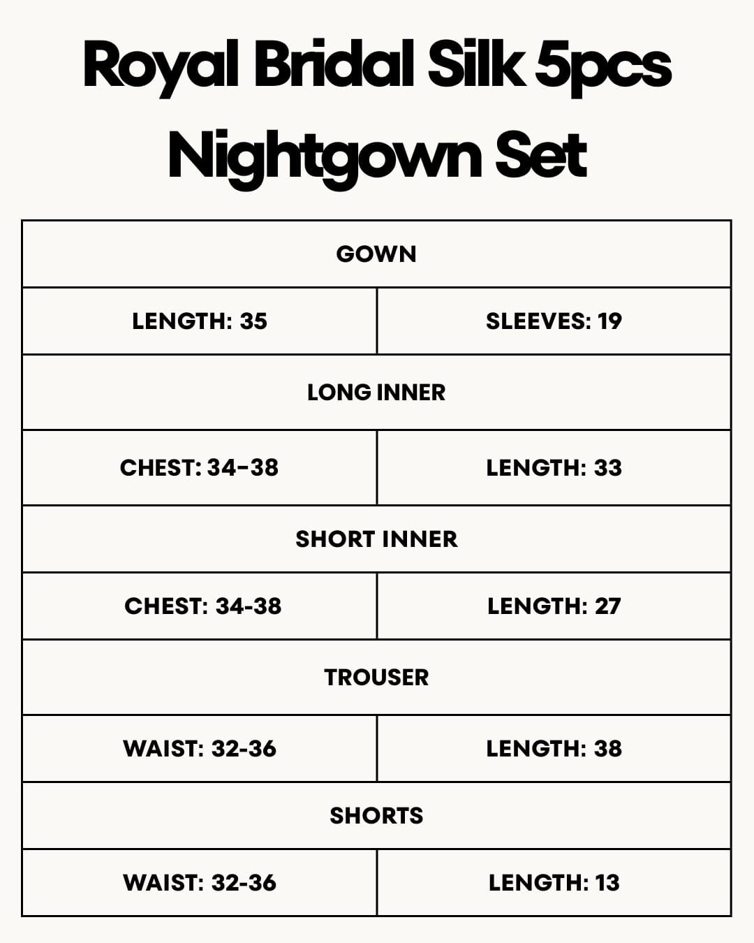 5 Pcs Silk Satin Pajama Set – Lace Cami Top Nightgown Robe Sleepwear