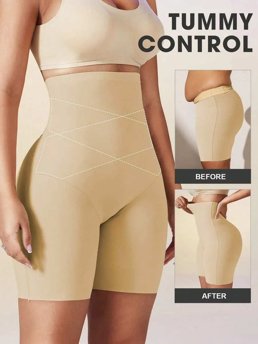 Women High Waist Shaping Shorts – Seamless Tummy Control & Butt Lifting Shapewear