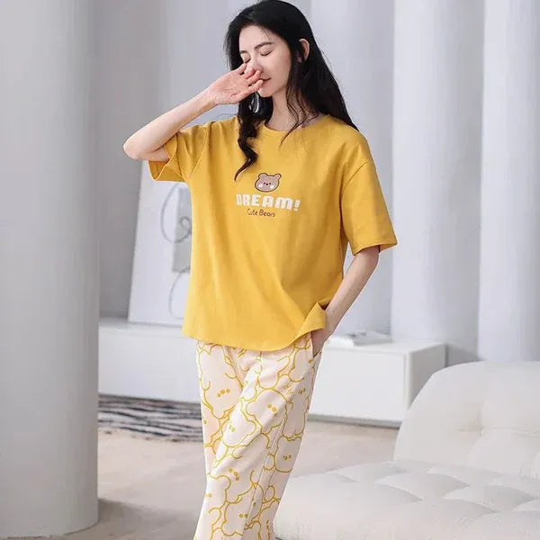 Dream Bear Printed Night Suit – Soft Comfortable Sleepwear