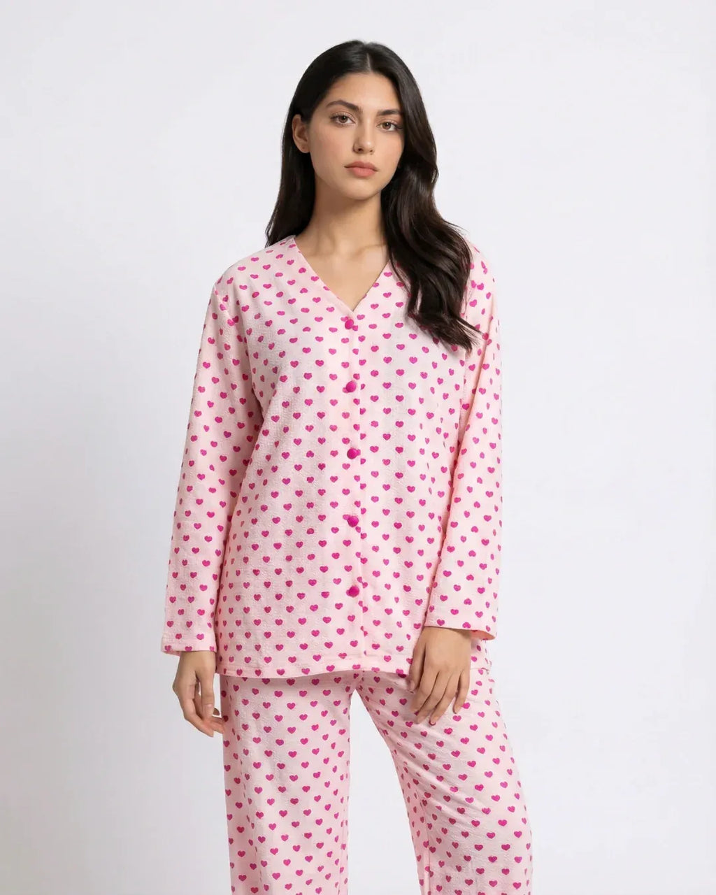 Summer Crinkled Pajama Suit – Love Checks