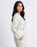 Summer Crinkled Pajama Suit – Pastel Bloom