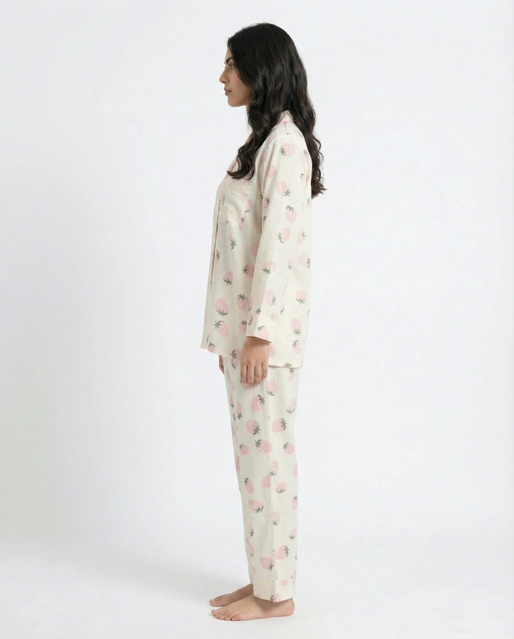 Summer Crinkled Pajama Suit – Juicy Blush