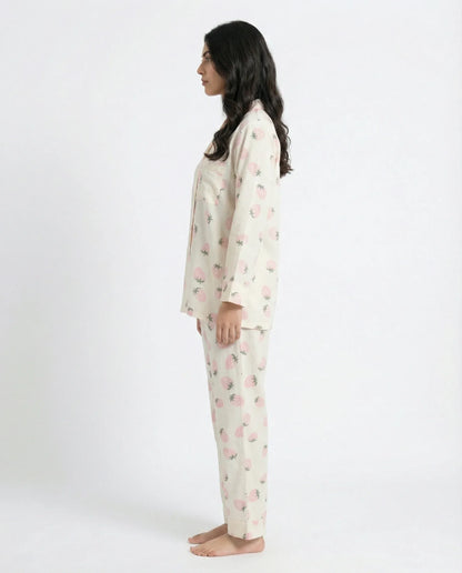 Summer Crinkled Pajama Suit – Juicy Blush
