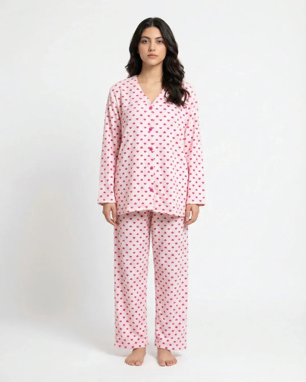 Summer Crinkled Pajama Suit – Love Checks