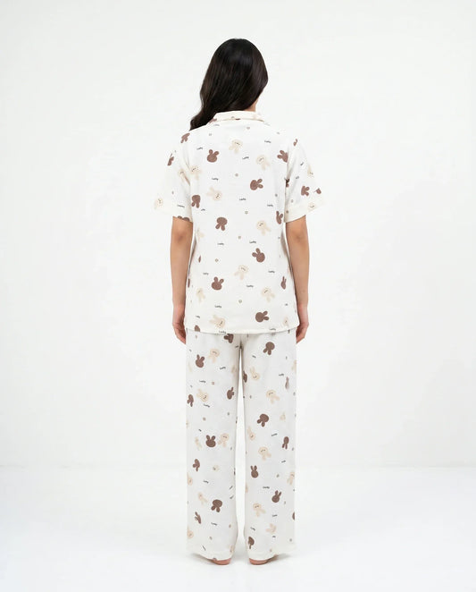 Summer Crinkled Pajama Suit – Little Teddy