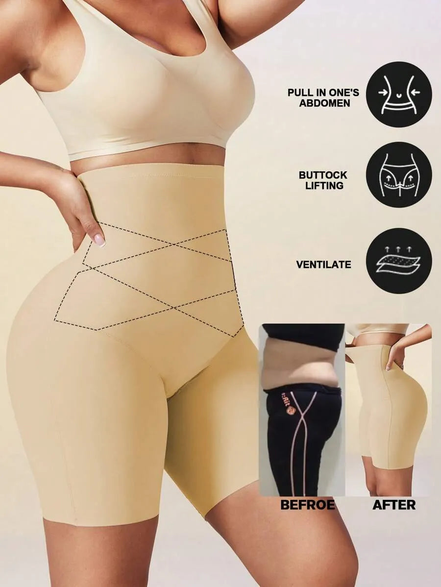 Women High Waist Shaping Shorts – Seamless Tummy Control & Butt Lifting Shapewear