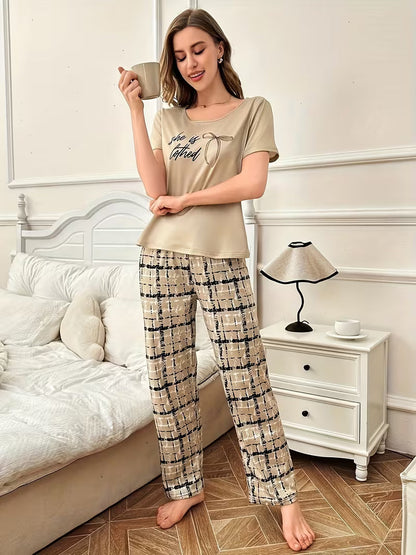 She is Clothed Printed Night Suit