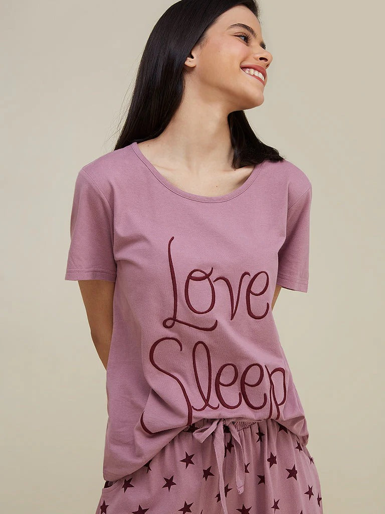 Love Sleep Printed Night Suit – Soft Comfortable Sleepwear