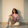 Flower Printed Night Suit for Women – Premium Cotton Jersey Summer Sleepwear