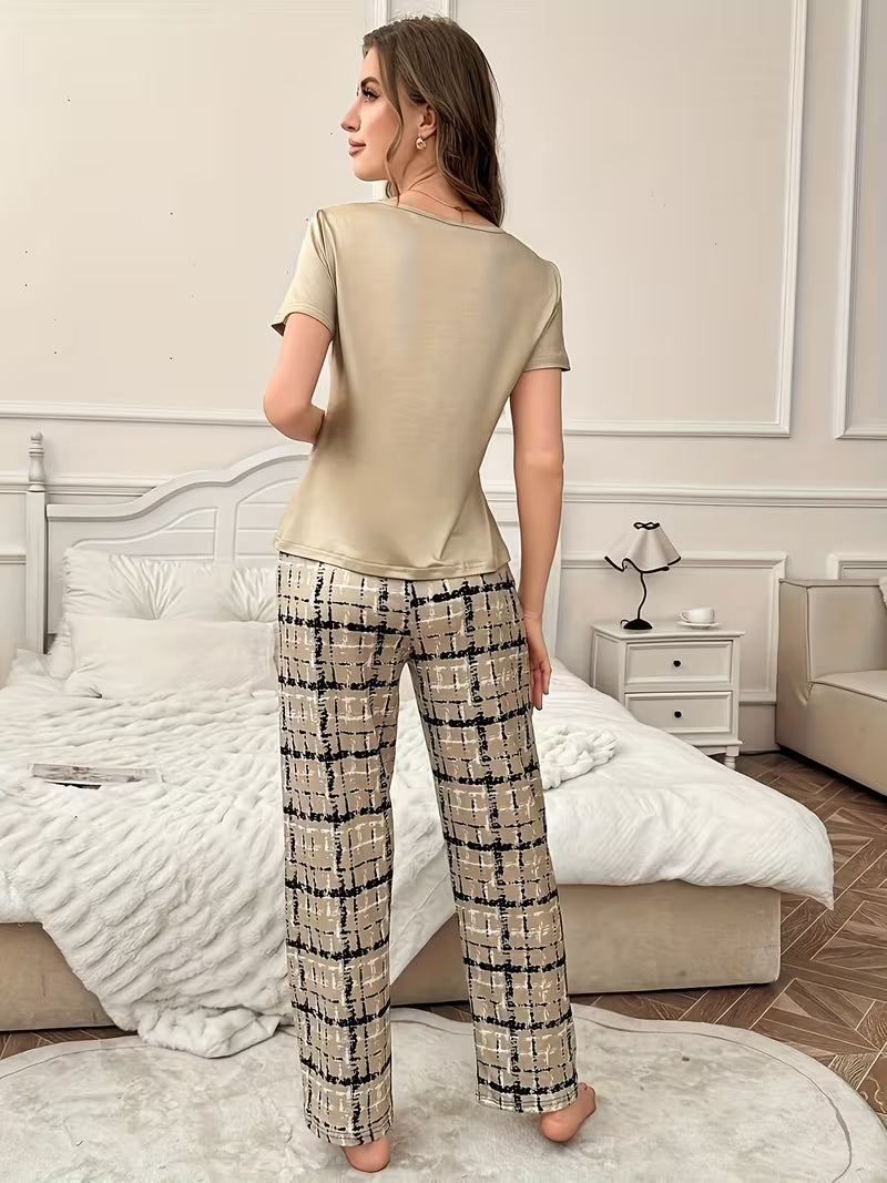 She is Clothed Printed Night Suit