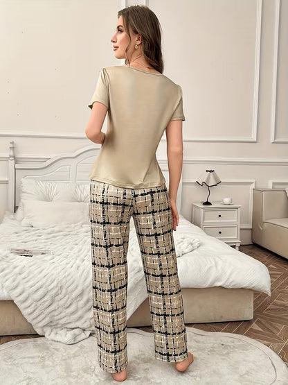She is Clothed Printed Night Suit