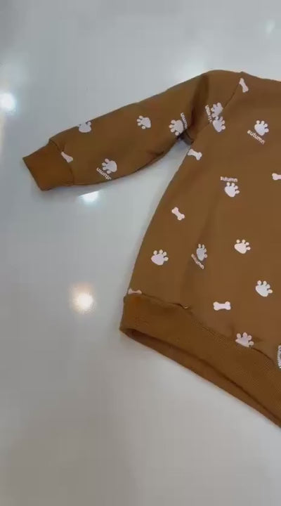Bear Bill Animal Printed Kids Fleece Tracksuit